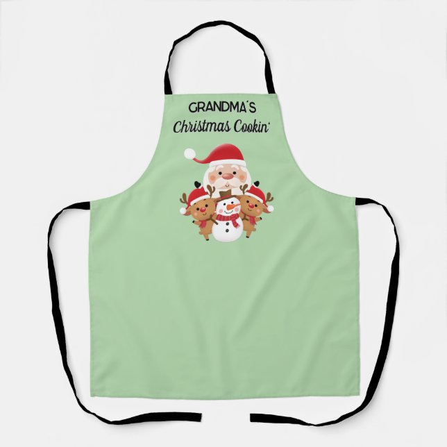 Custom Name! Christmas gift  Apron (Front)
