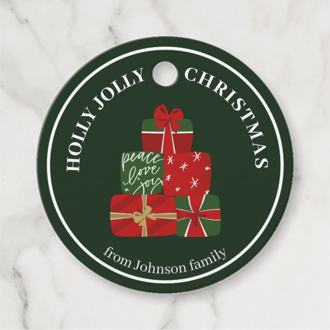 Custom Name Christmas Gift Tag (Front)