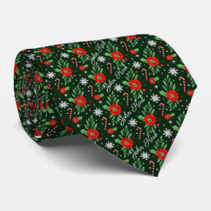 Custom Name Christmas Neck Tie