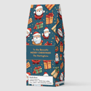 Custom Name Christmas Santa Roasted Coffee