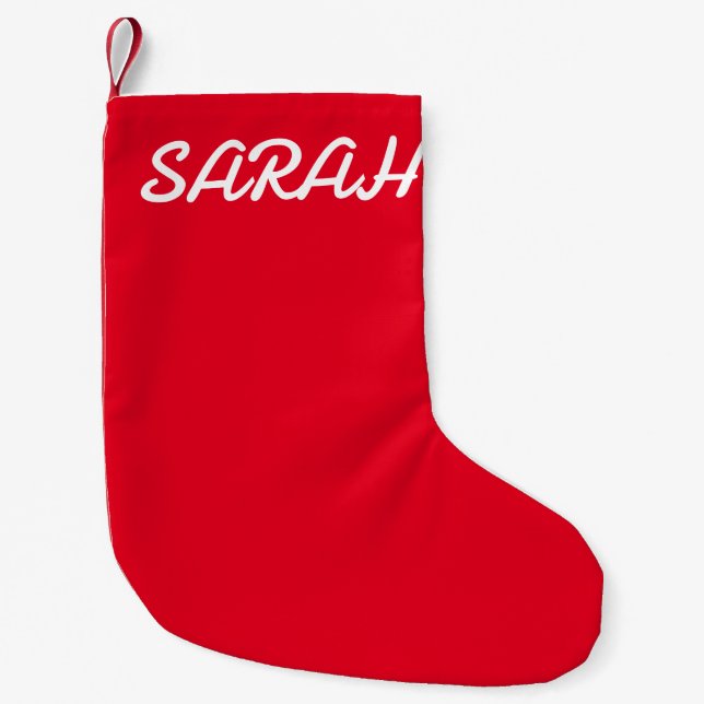 CUSTOM NAME CHRISTMAS STOCKING (Front)