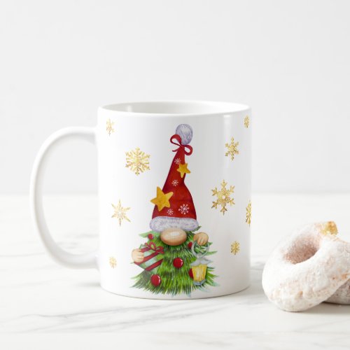 Custom Name Christmas Tree Gnome Classic Mug