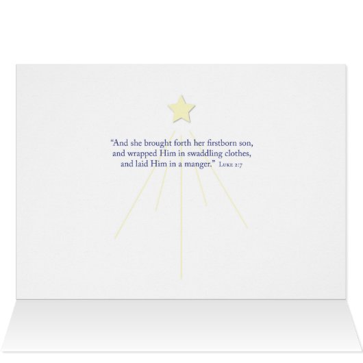 Custom Name Christmas Wishes Three Kings at Night (Inside Horizontal (Top))