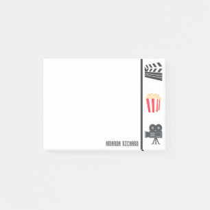 Custom Name Cinema Emojis Post-it Notes