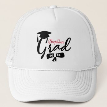 Custom Name  Class Of [year] Graduation Hat by greenexpresssions at Zazzle