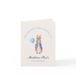 Custom name classic rabbit thank you card