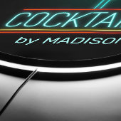 Custom Name Coctails LED Sign (Edge)