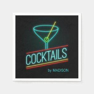 Custom name COCTAILS Napkins
