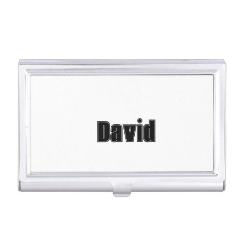 Custom Name Collage Sports Font Personalized Business Card Case