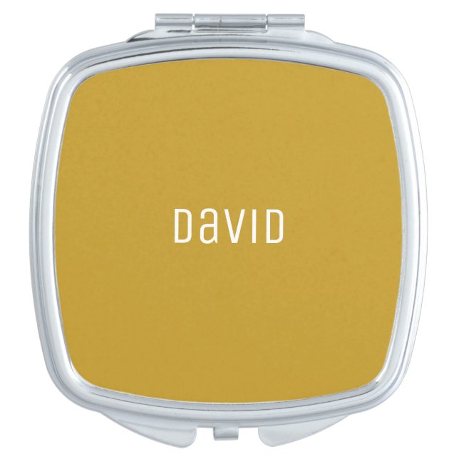 Custom Name Collage Sports Font Personalized Compact Mirror (Front)