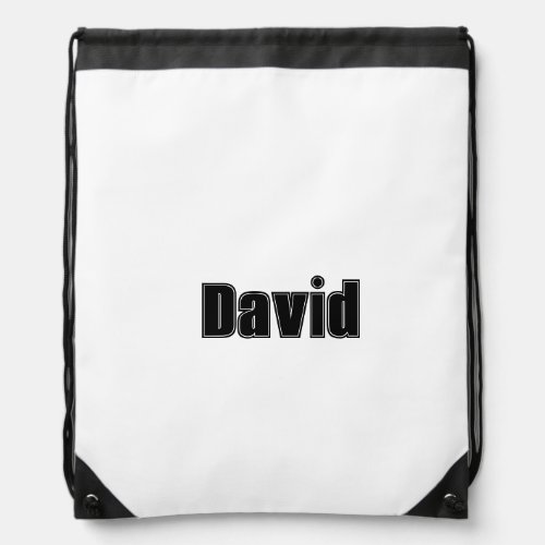 Custom Name Collage Sports Font Personalized Drawstring Bag