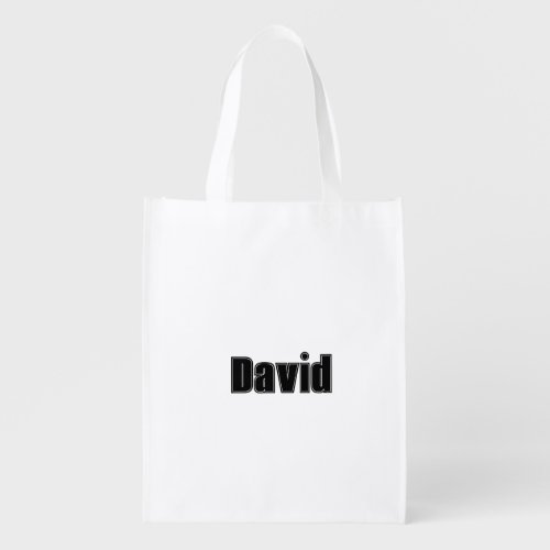 Custom Name Collage Sports Font Personalized Grocery Bag