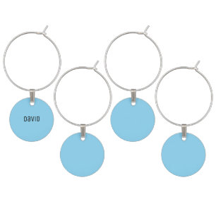 Custom Name Collage Sports Font Personalized Wine Charm