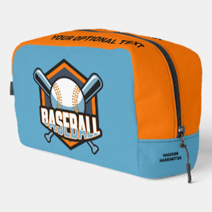 Custom Name & Color Baseball Dopp Kit