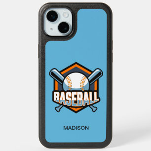Custom Name & Color Baseball iPhone 15 Plus Case