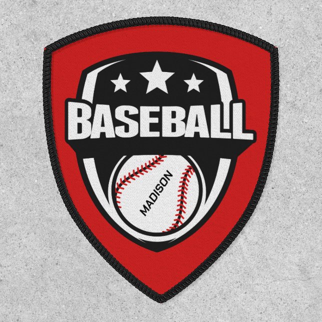 Custom Name & Color Baseball Patch (Front)