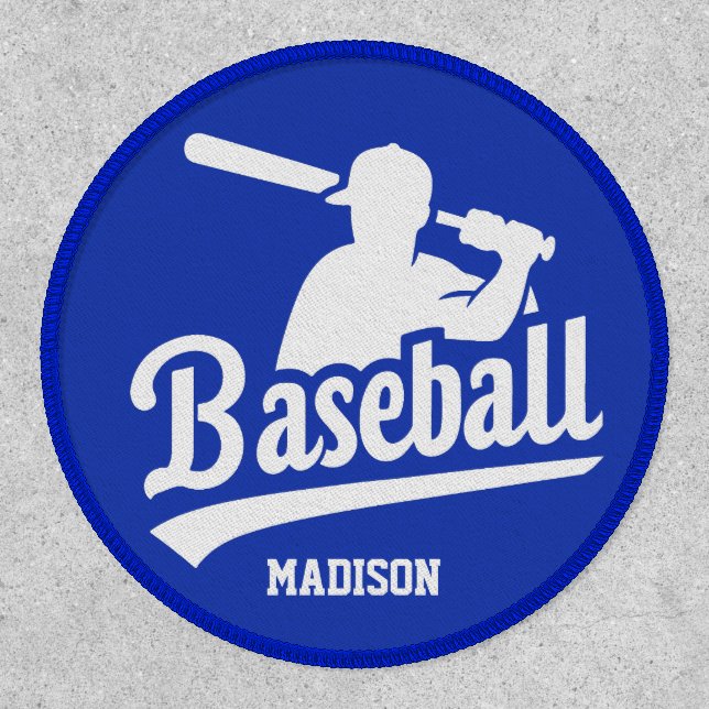 Custom Name & Color Baseball Patch (Front)