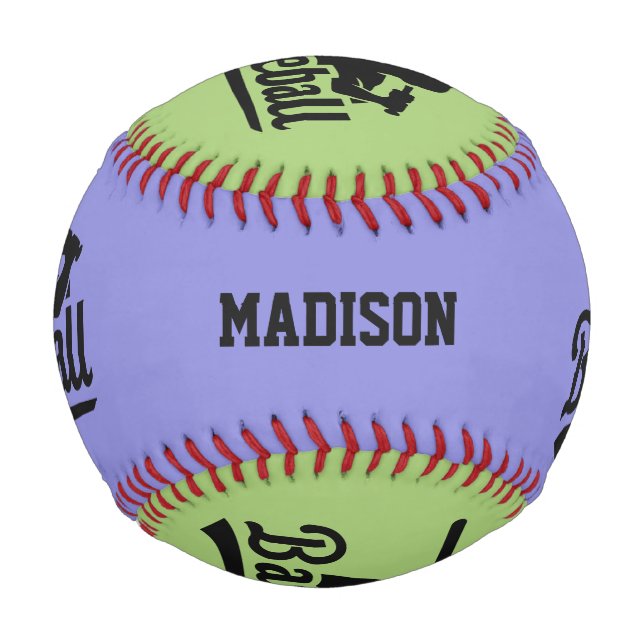 Custom Name & Color Baseball Player (Front)