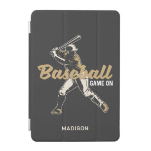 Custom Name & Color Baseball Player iPad Mini Cover
