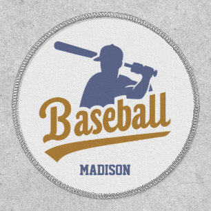 Custom Name & Color Baseball Player Patch