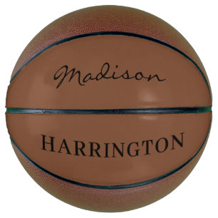 Custom name & color basketball