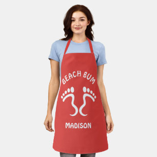 Custom Name & Color Beach Bum Apron