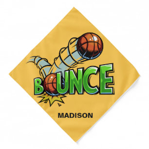 Custom name & color BOUNCE Basketball Bandana