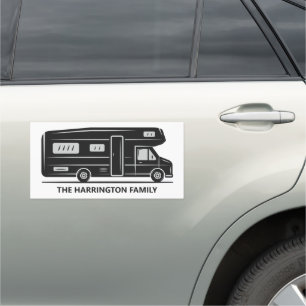 Custom name & color Camper Van Car Magnet
