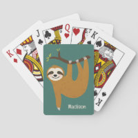 Custom Name & Color Cute Sloth