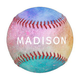 Custom name Color Explosion Baseball