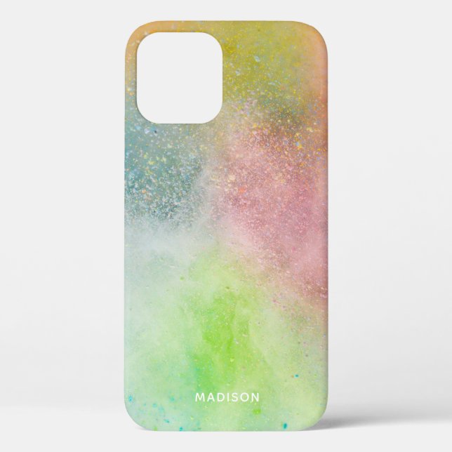 Custom name Color Explosion phone cases (Back)