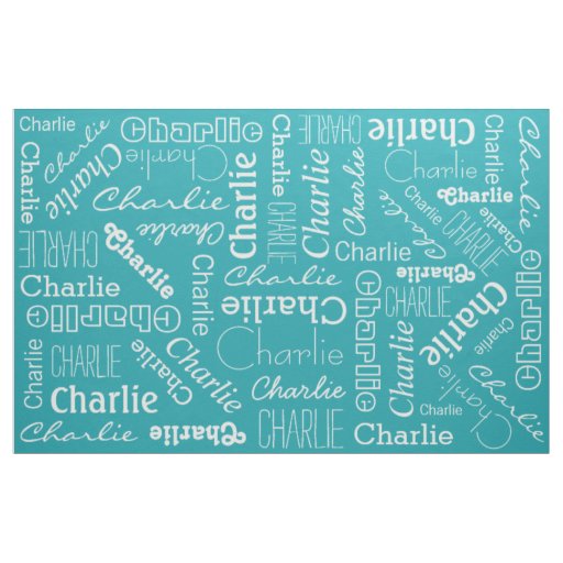 Custom Name & Color fabric