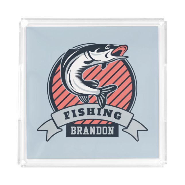 Custom name & color Fisher trays (Front)