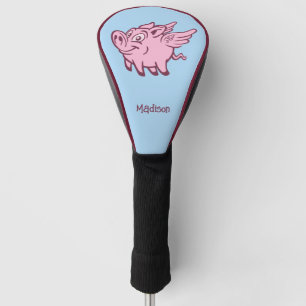 Custom Name & Color Flying Pig Golf Head Cover