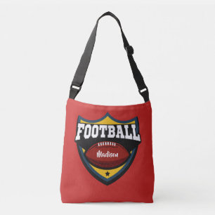 Custom name & color Football Logo bags