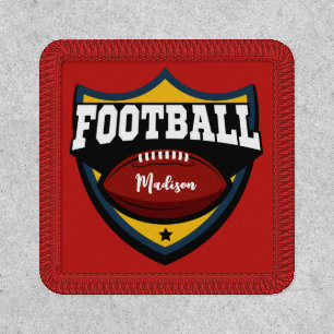 Custom name & color Football Logo Patch
