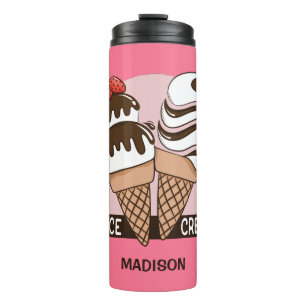 Custom name & color Ice Cream Lover tumbler