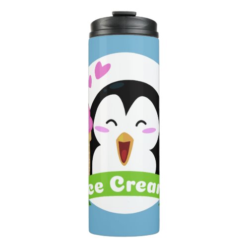 Custom name  color Ice Cream Penguin tumbler