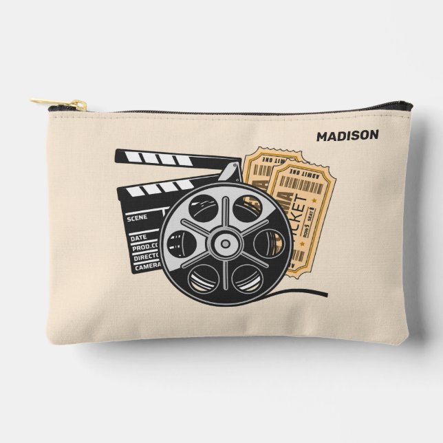 Custom Name & Color Movie Accessory Pouch (Front)