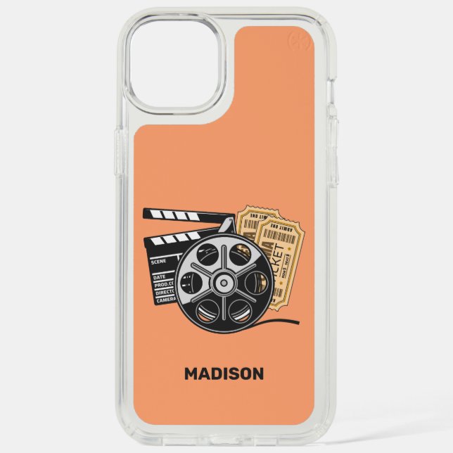 Custom Name & Color Movie Speck iPhone Case (Front)