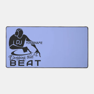 Custom name & color Music DJ Desk Mat