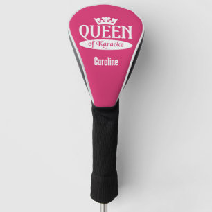 Custom Name & Color Queen of Karaoke Golf Head Cover