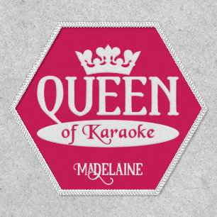 Custom Name & Color Queen of Karaoke Patch