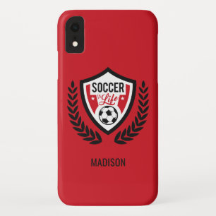 Custom name & color Soccer Logo phone cases