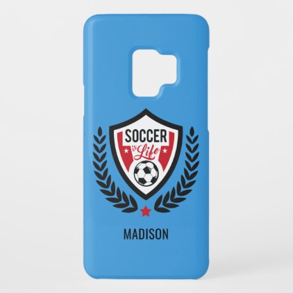 Custom name &amp; color Soccer Logo phone cases