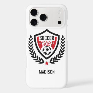 Custom name & color Soccer Logo phone cases