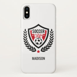 Custom name & color Soccer Logo phone cases