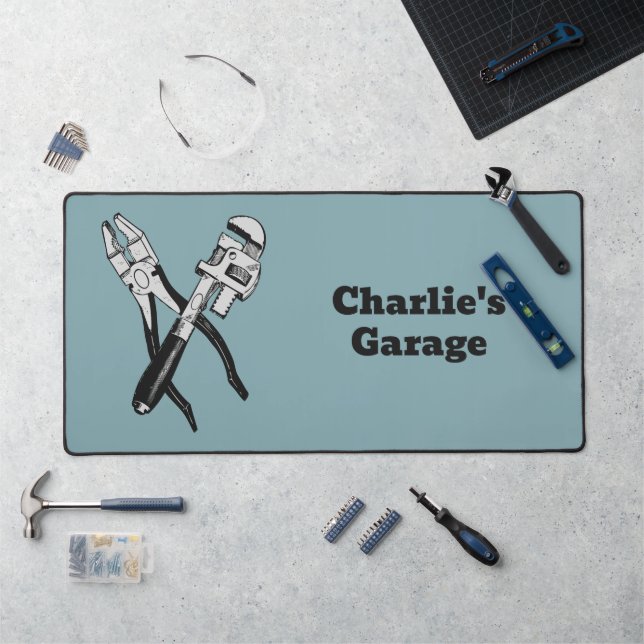 Custom name & color TOOLS Desk Mat (Workstation)