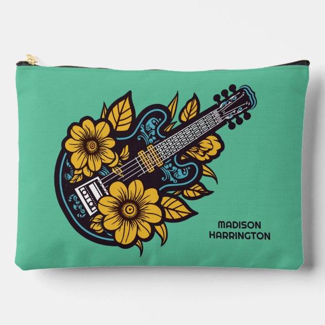 Custom Name & Color Ukulele Accessory Pouch (Front)