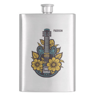 Custom Name & Color Ukulele Flask